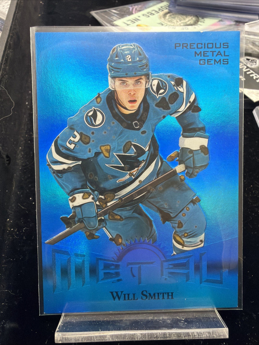 2025-26 Skybox Metal Universe Will Smith Retro PMG Blue /500
