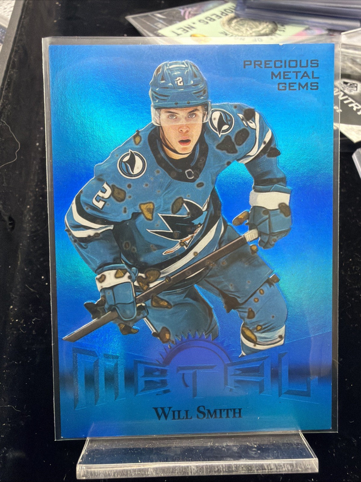 2025-26 Skybox Metal Universe Will Smith Retro PMG Blue /500