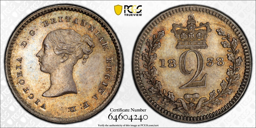 1838 ENGLAND MAUNDY COIN SET - PCGS GRADED PROOF-LIKE COINS! Sterling silver gem2