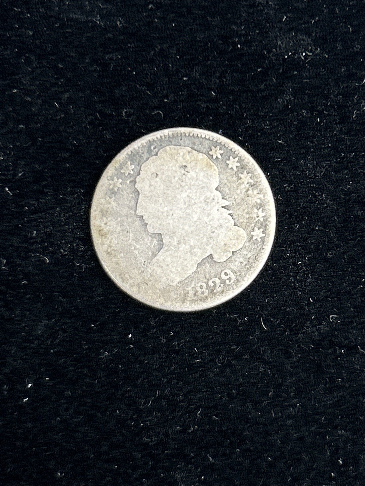 1829 10c Capped Bust dime, Abt. Good US silver 10c0