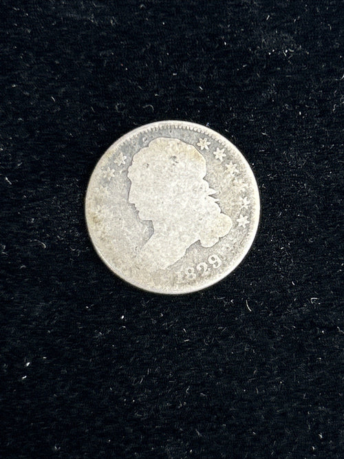 1829 10c Capped Bust dime, Abt. Good US silver 10c0