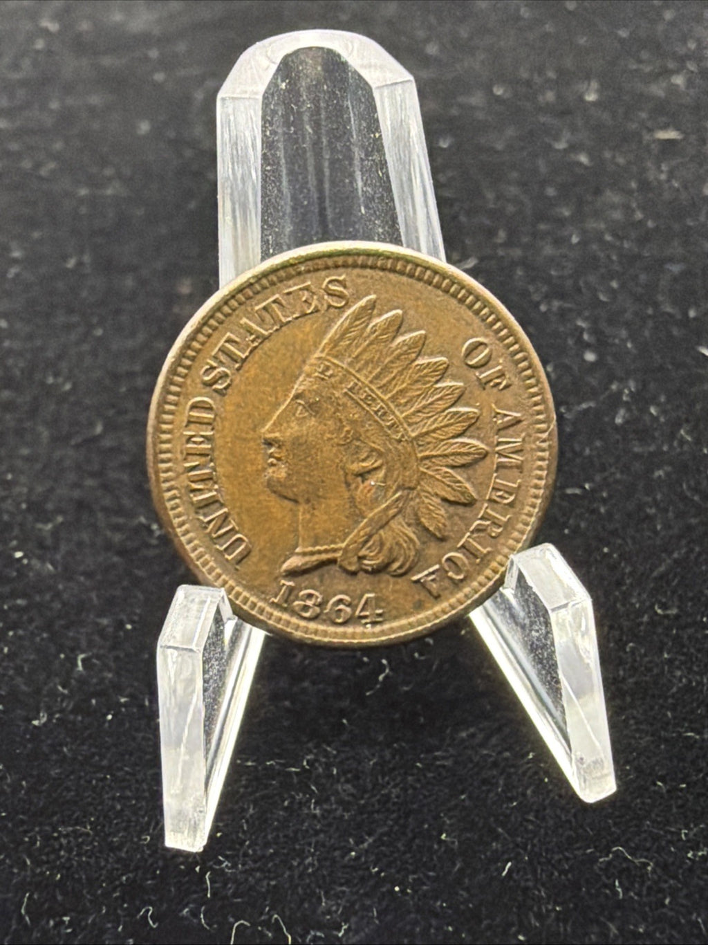 1864 Indian Head Cent Bronze Choice BU MS Unc Red Brown RB 0