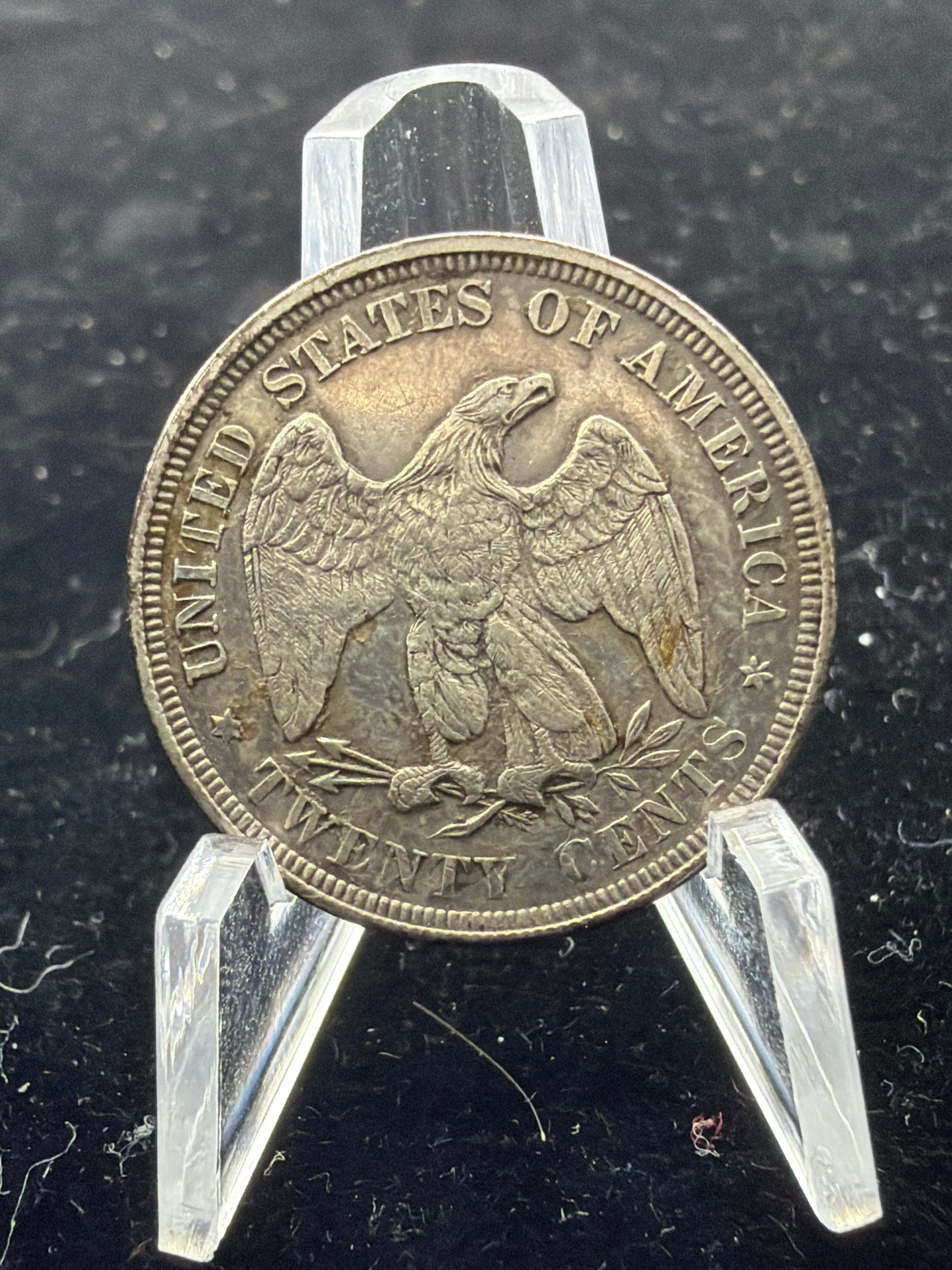 1875 20 cent - AU Rare Date US Silver Coin