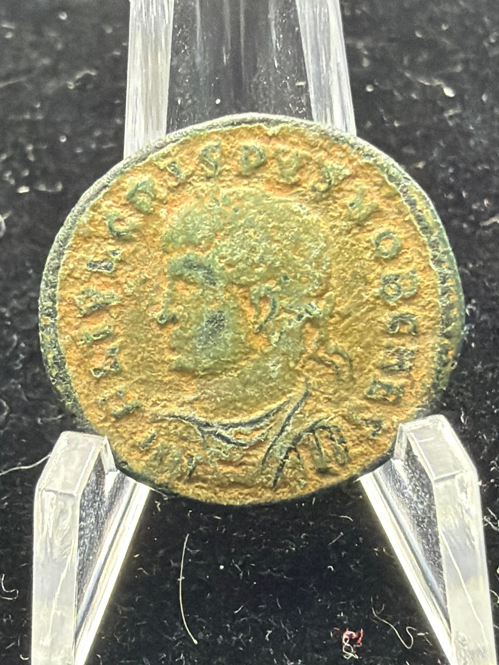 324 AD Crispus AE3 Campgate type roman coin - rare bronze ancient coin