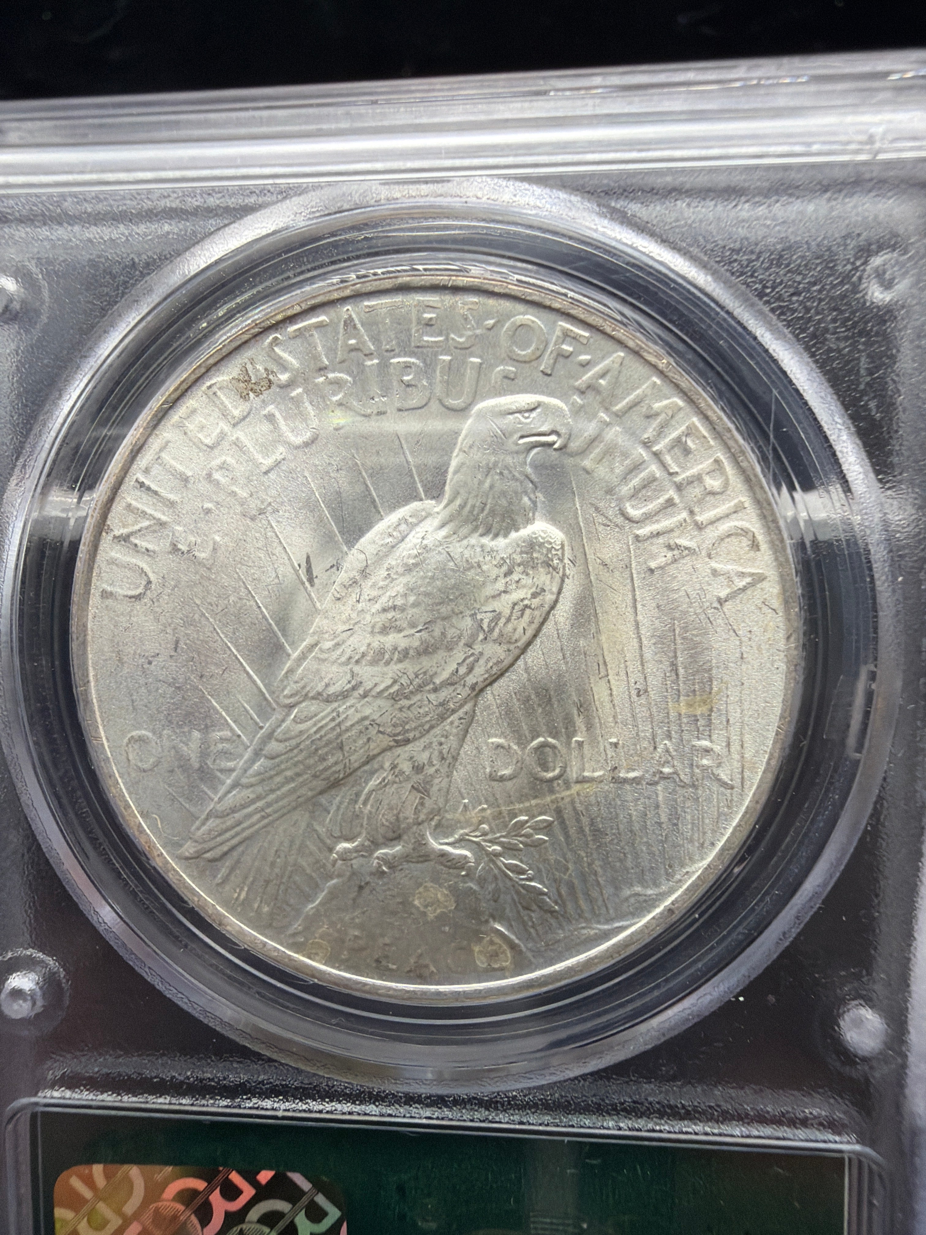 1922 MS63 PCGS OGH Peace - US UNC Silver Coin