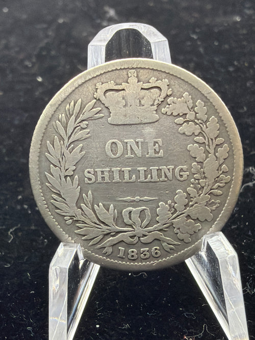1836 Great Britain One Shilling - William IIII UK Sterling Silver Coin