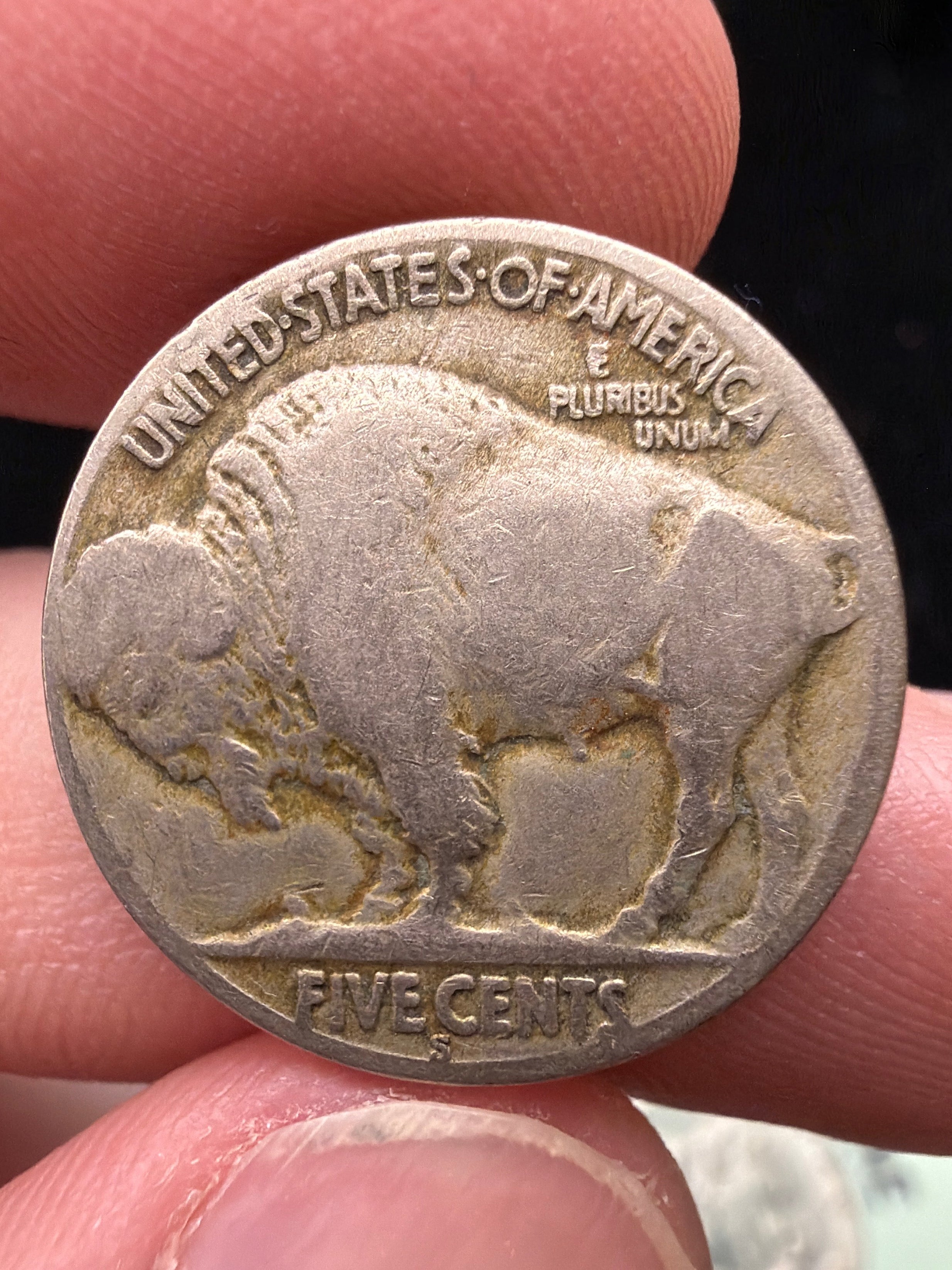 1921-S Buffalo nickel VG - Key Date US 5c coin