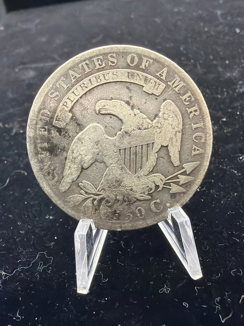 1836 Capped Bust half dollar - Silver coin with problems