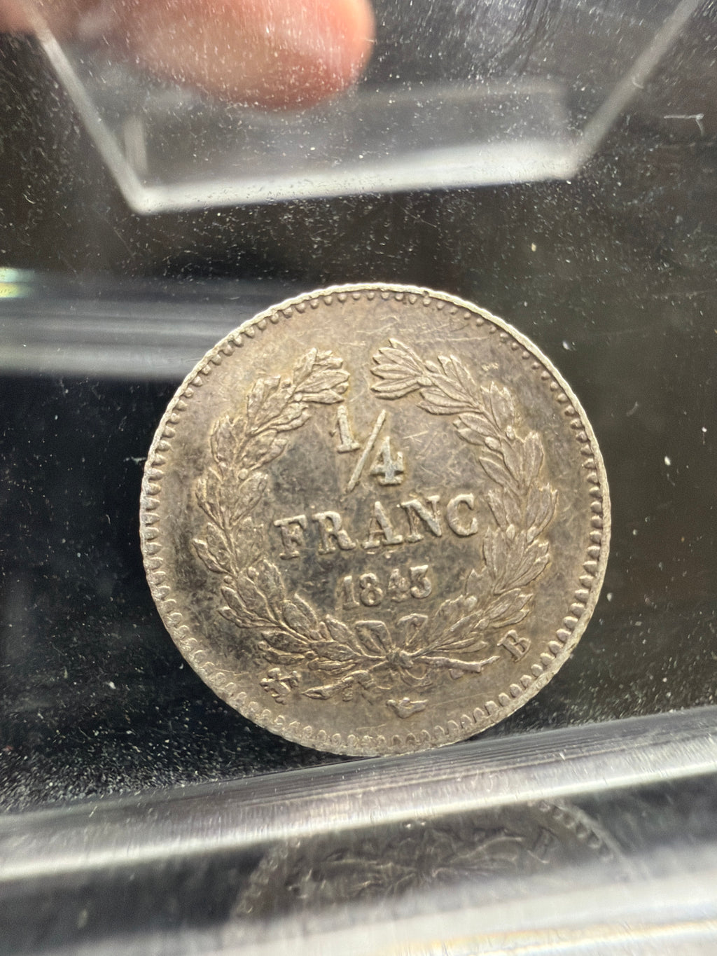 1845 AU France 1/4 franc - Silver coin of Napoleon