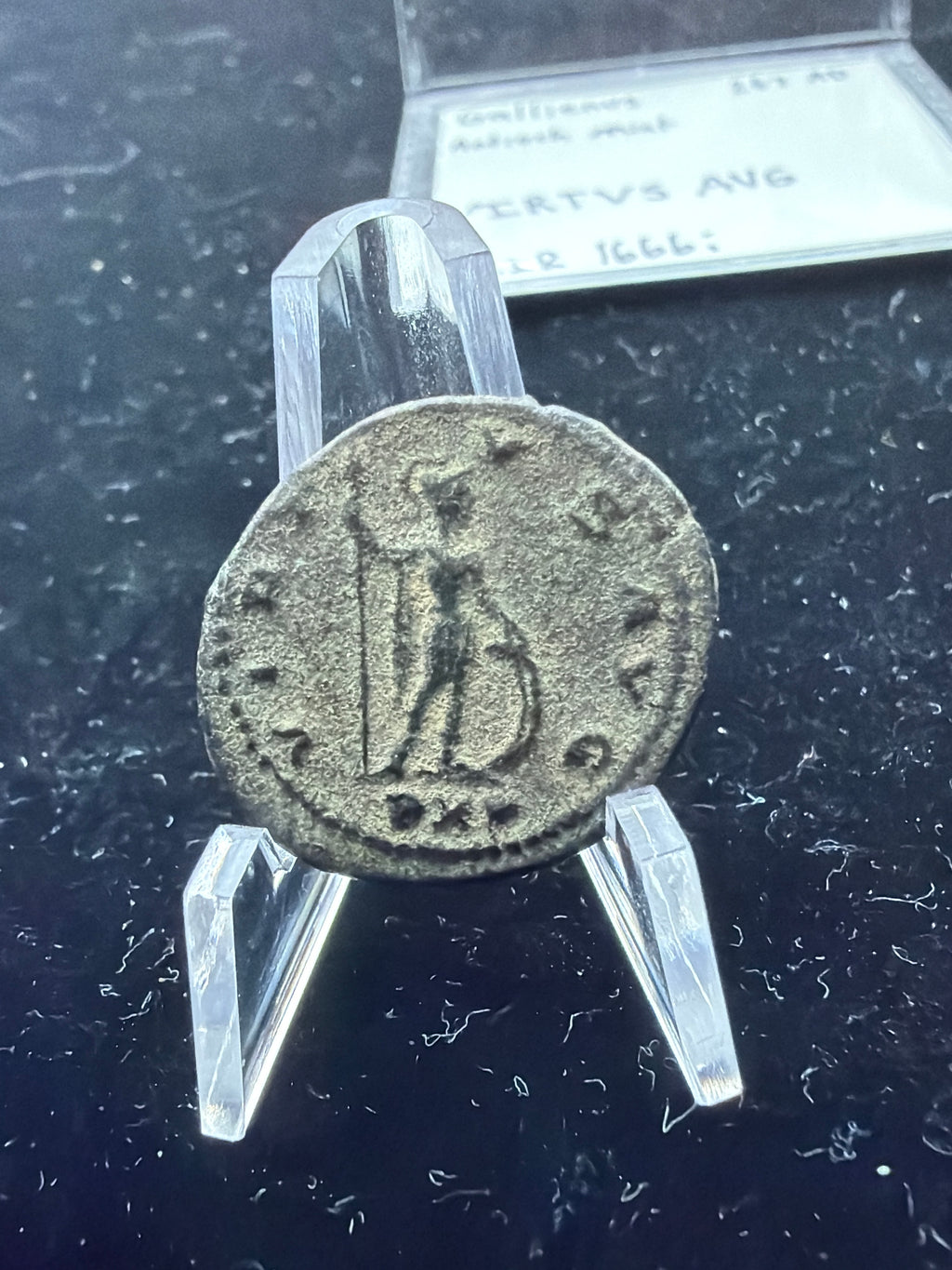 Gallienus Bronze roman coin - Antioch mint - VIRTUS AVG