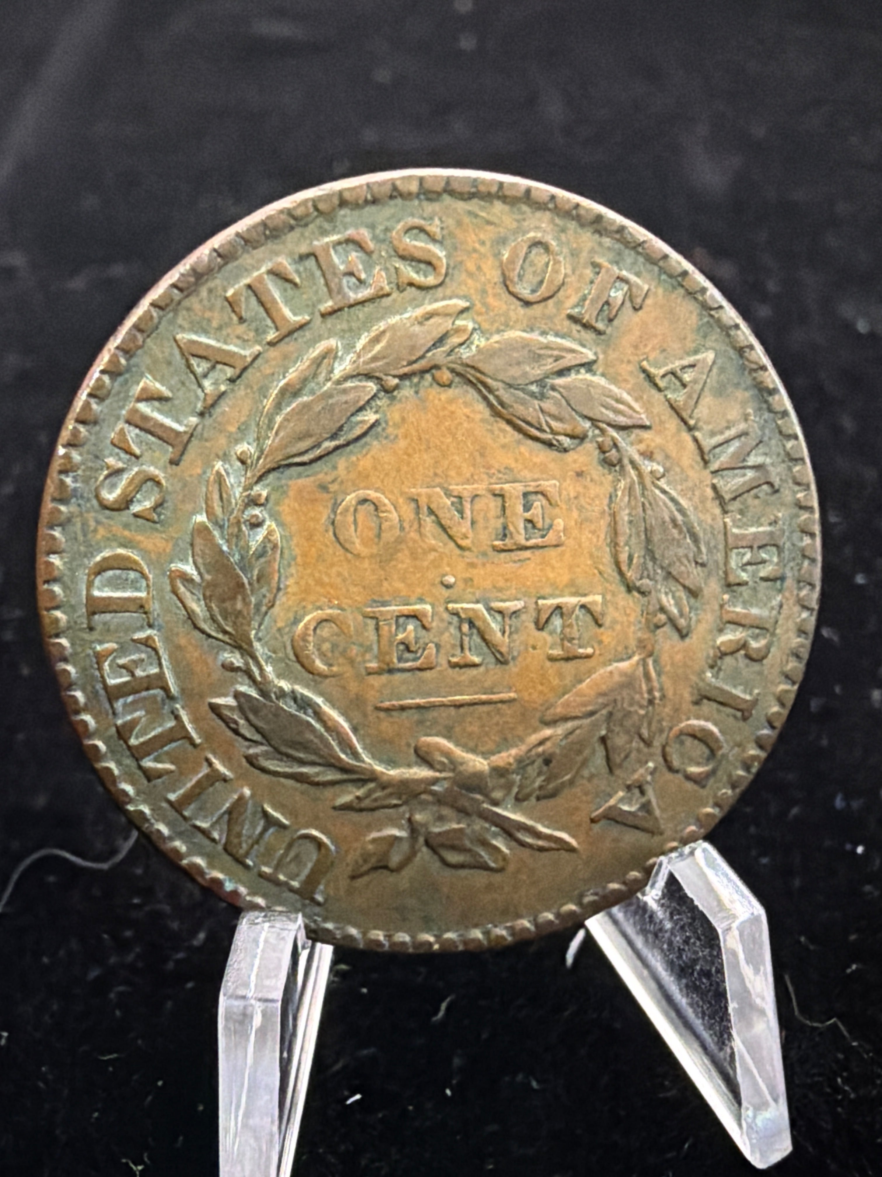 XF 1827 Large Cent - Rare US Copper EAC 1c Coin