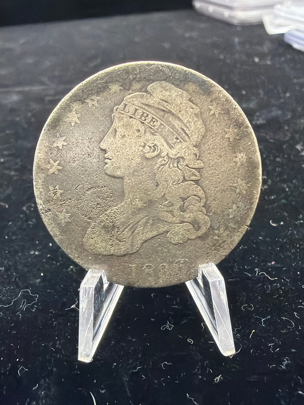 1836 Capped Bust half dollar - Silver coin with problems
