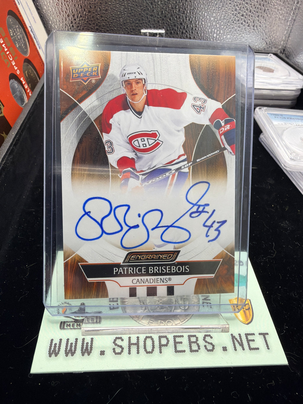 Patrice Brisebois auto - 2025 Engrained Icons Hockey Upper Deck
