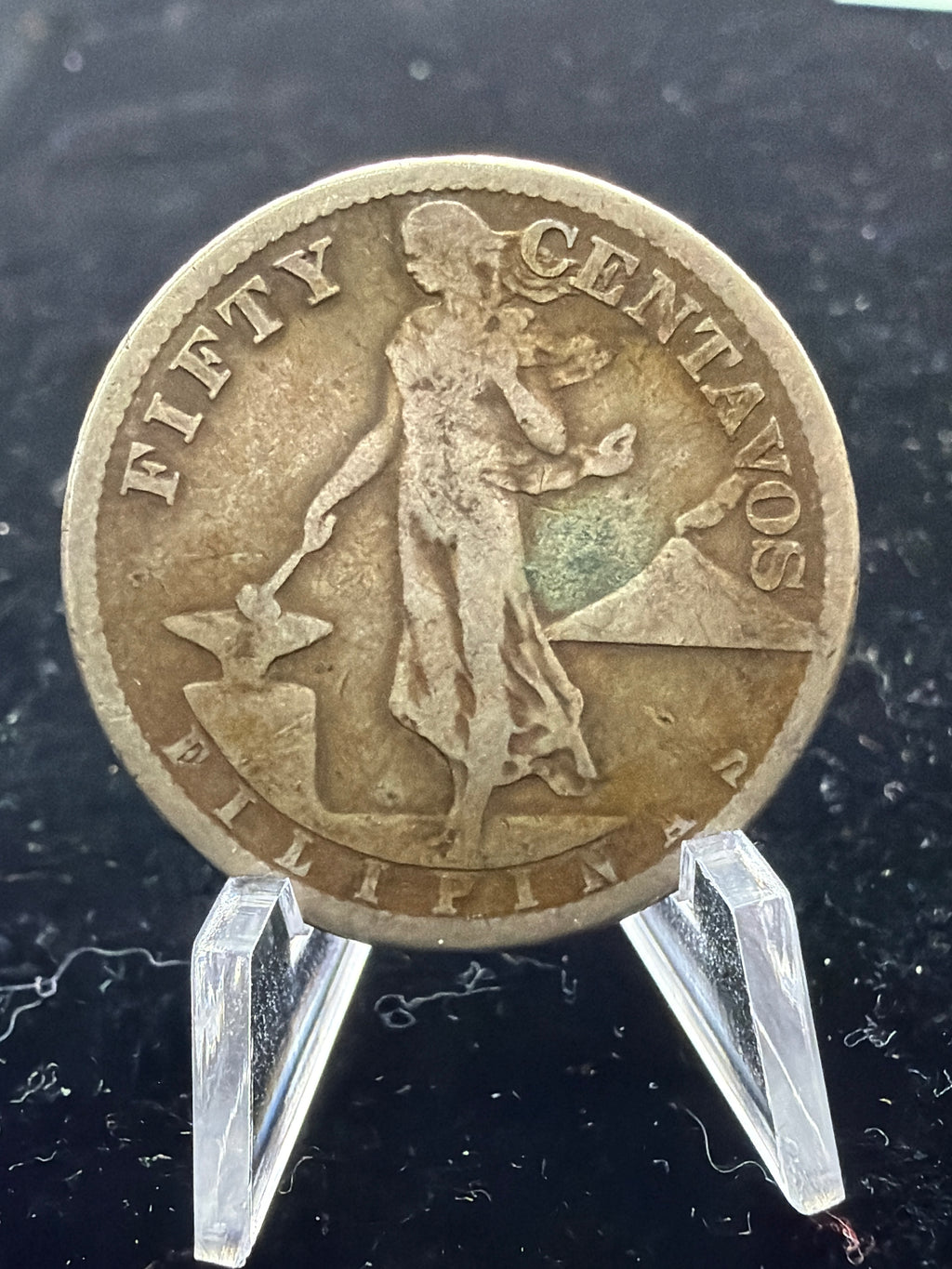 1916-S Philippines 50 centavos - US silver coin San Francisco