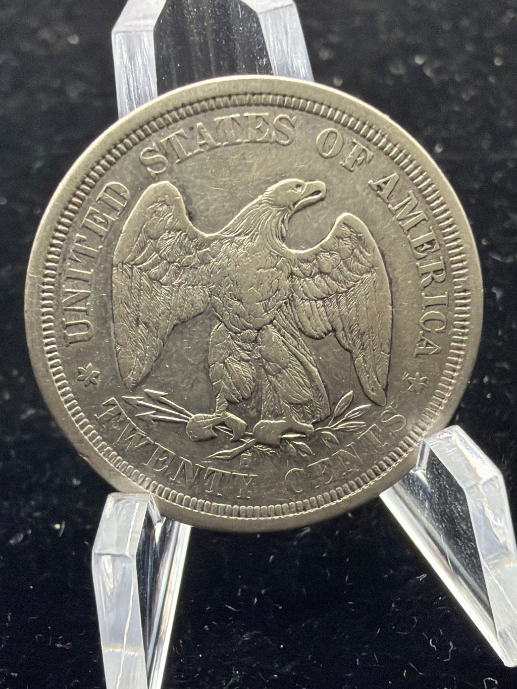VF 1875-S 20 cent piece - Nice US silver type coin