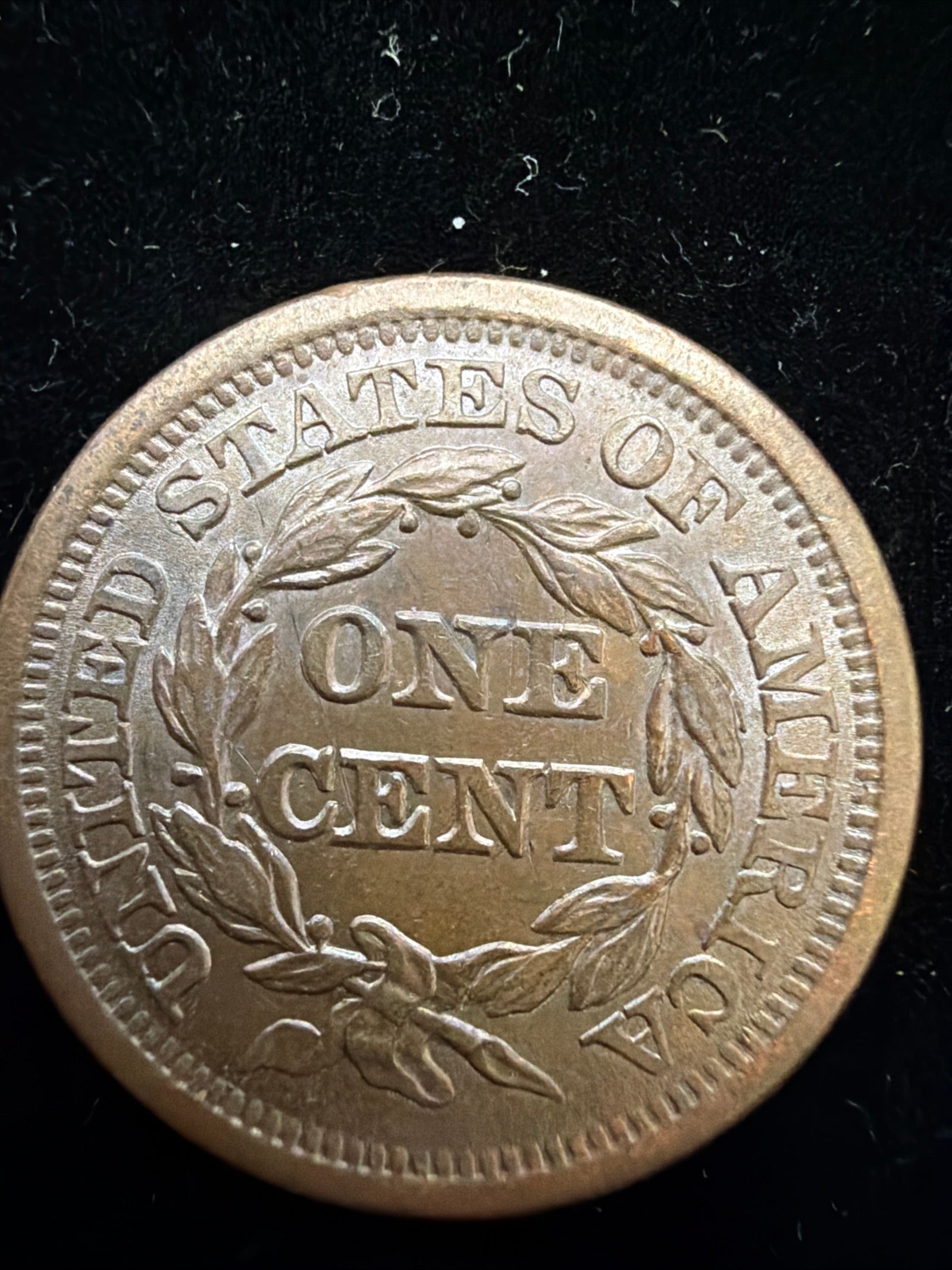 (Under Greysheet) 1846 1c - Rare Variety N-14 Tall Date large cent UNC